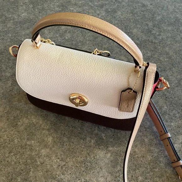 👜 [Coach] Marlie Colorblock Leather Purse C2836, EUC - Picture 4 of 10